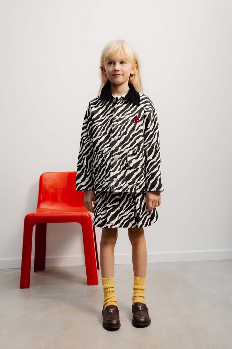The New Society Dakota Skirt Zebra Print