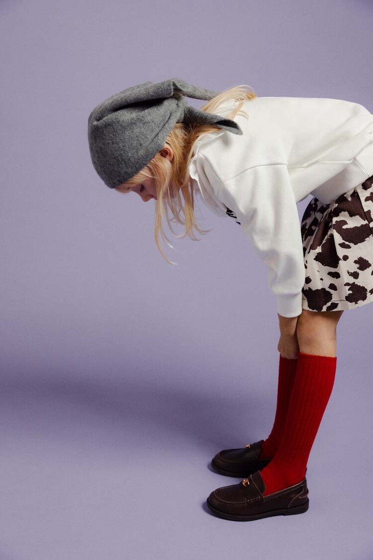 The New Society Dakota Skirt Cow Print