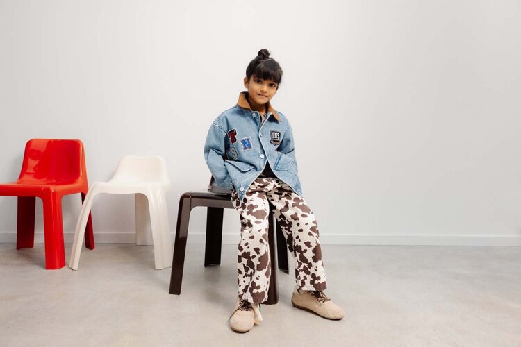 The New Society Dakota Trouser Cow Print