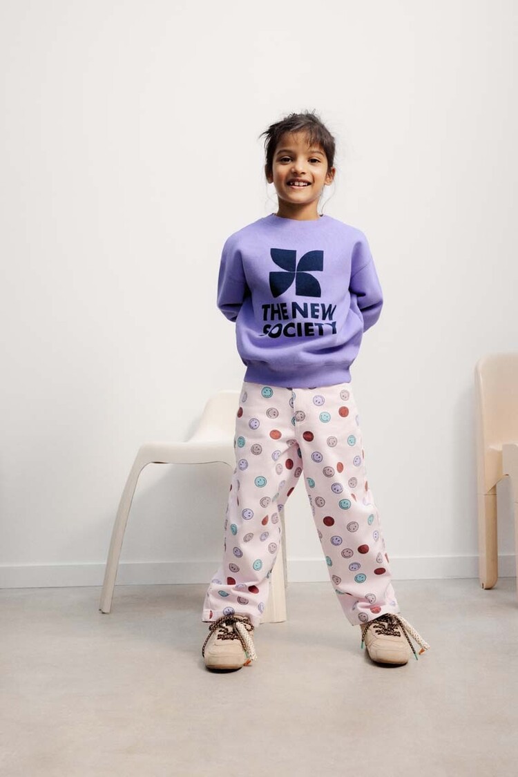 The New Society TNS Logo Sweatshirt Violet Tulip