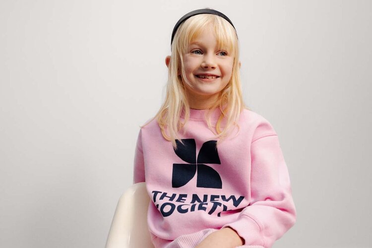 The New Society TNS Logo Sweatshirt Lilac Chiffon