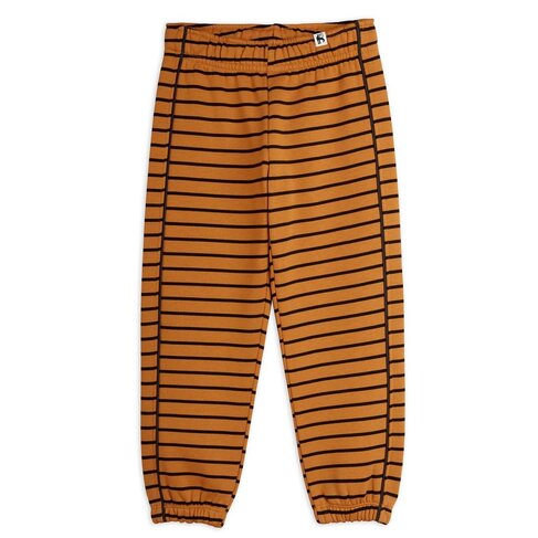 Mini Rodini Striped aop sweatpants - brown