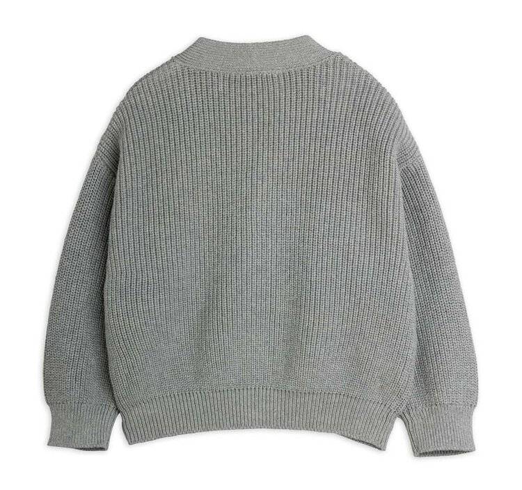 Mini Rodini Ritzratz patch knitted cardigan
