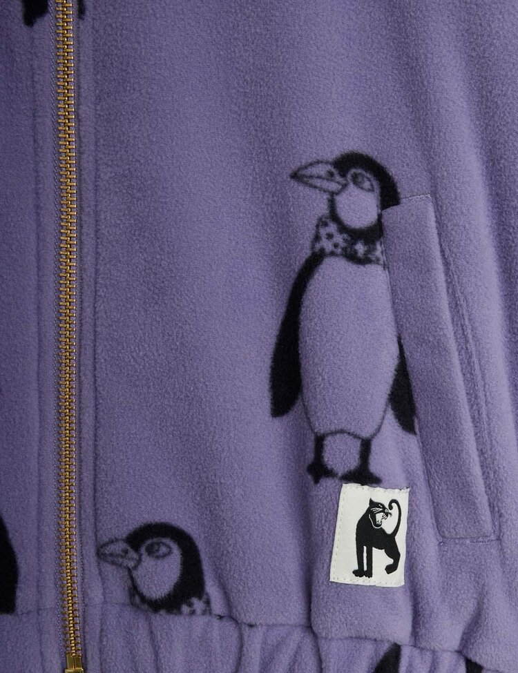 Mini Rodini Penguin aop Fleece Jacket