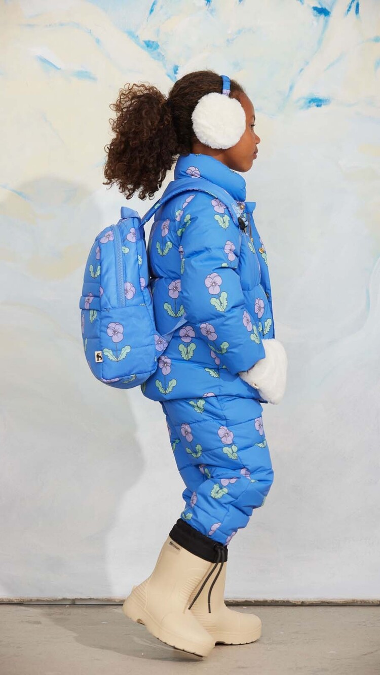 Mini Rodini Violas aop citypuffer - blue