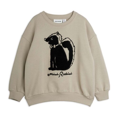 Mini Rodini Skunk Chenille Sweatshirt - grey