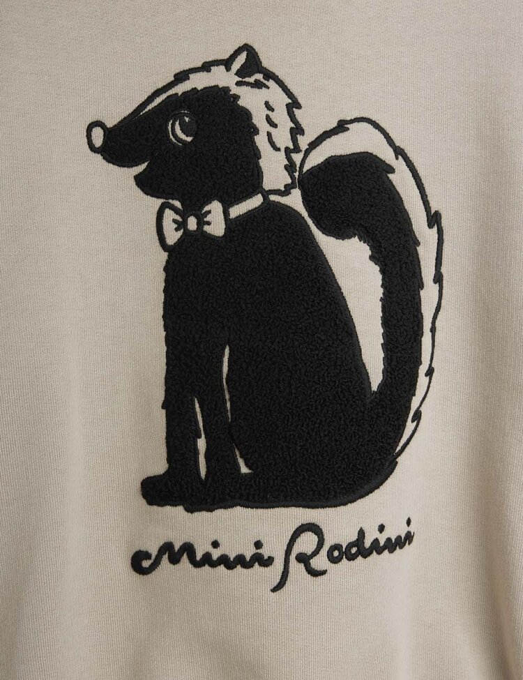 Mini Rodini Skunk Chenille Sweatshirt - grey