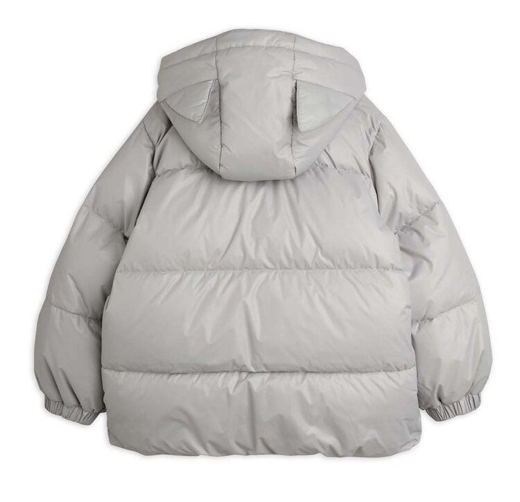Mini Rodini Cat ears heavy puffer - grey