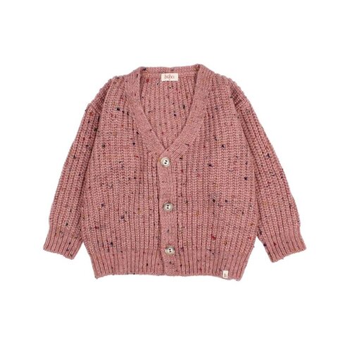 Buho Botonato Cardigan - Peony