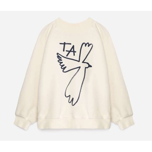 True Artist Sweatshirt no01 Ivory White Bird