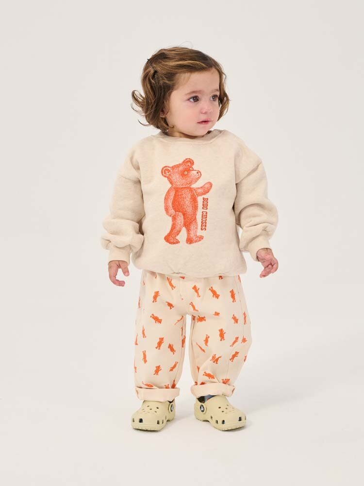 Bobo Choses Baby Softpaw Monster all over denim pants