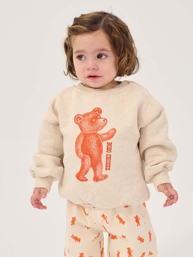 Bobo Choses Baby Softpaw Monster all over denim pants