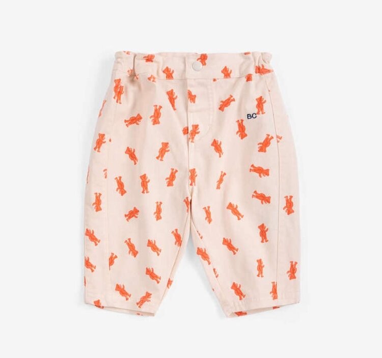 Bobo Choses Baby Softpaw Monster all over denim pants