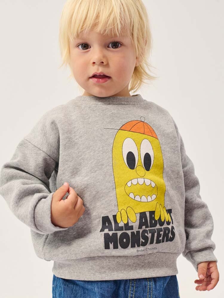 Bobo Choses Baby Bigtooth Lemon sweatshirt