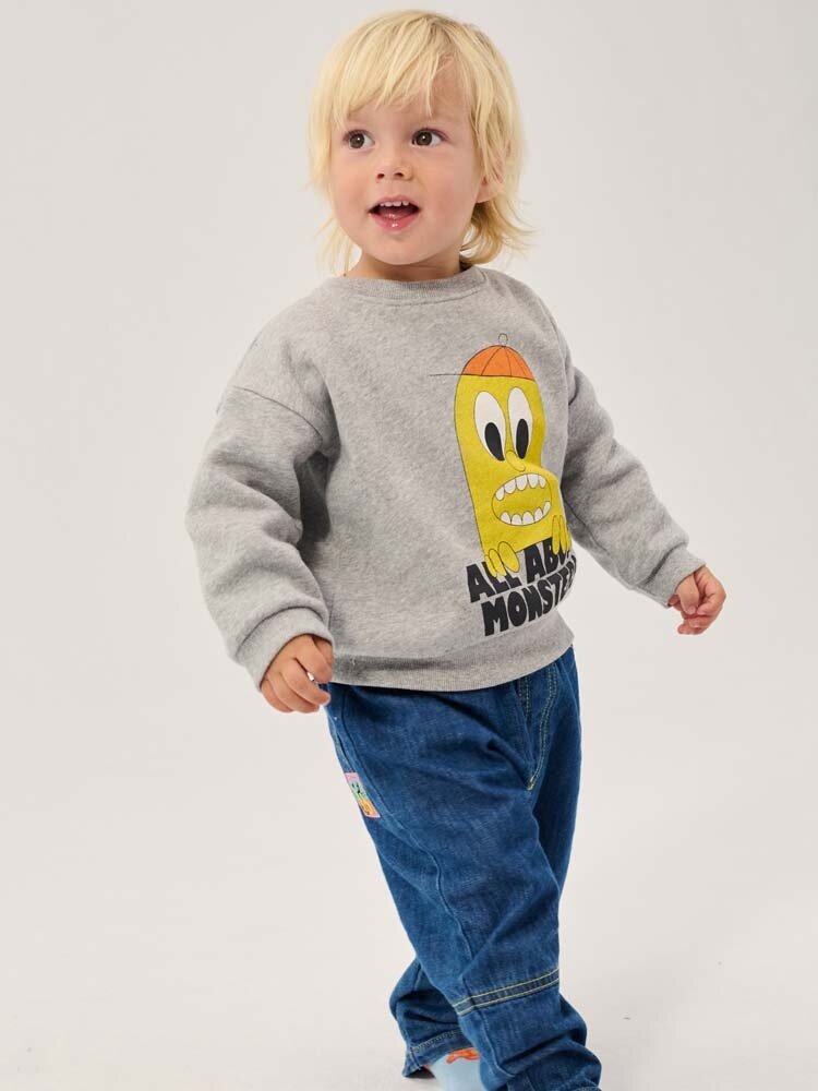 Bobo Choses Baby Taxi Saurus Tag denim pants