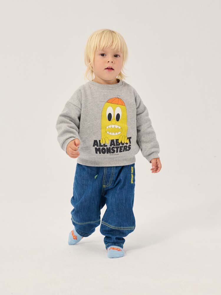 Bobo Choses Baby Taxi Saurus Tag denim pants