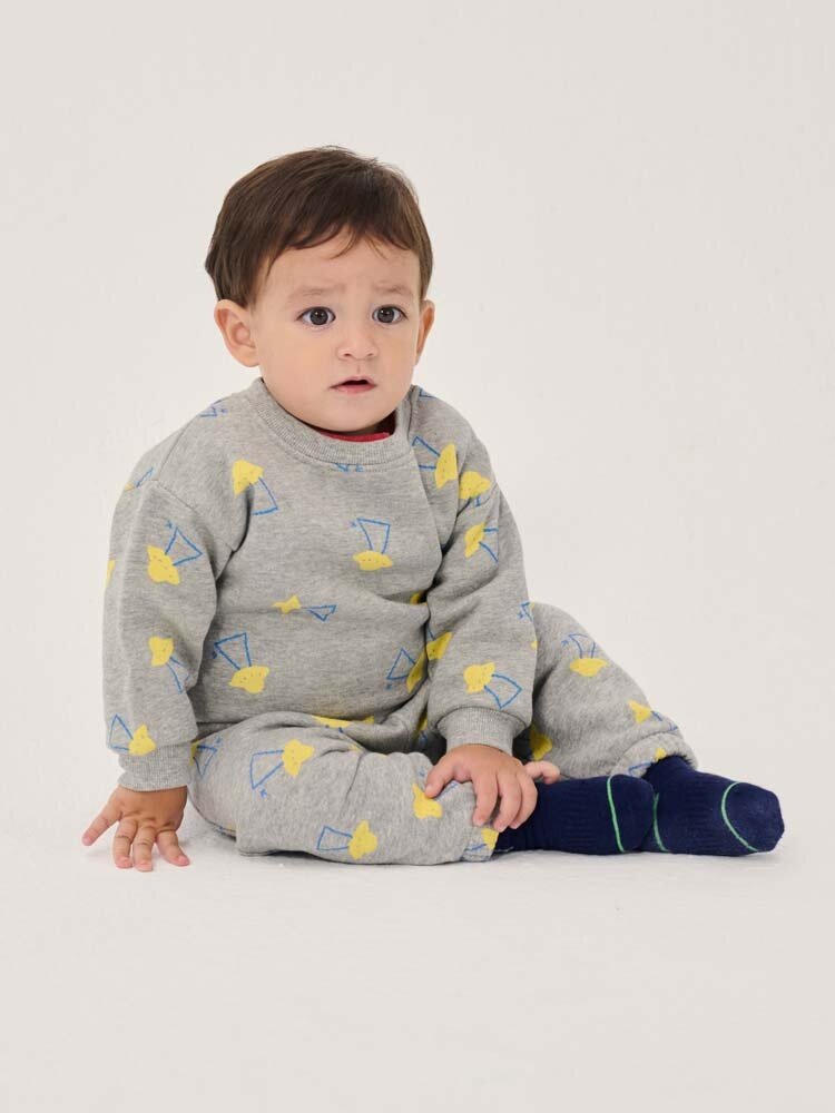 Bobo Choses Baby Pixel Abduction all over sweatshirt