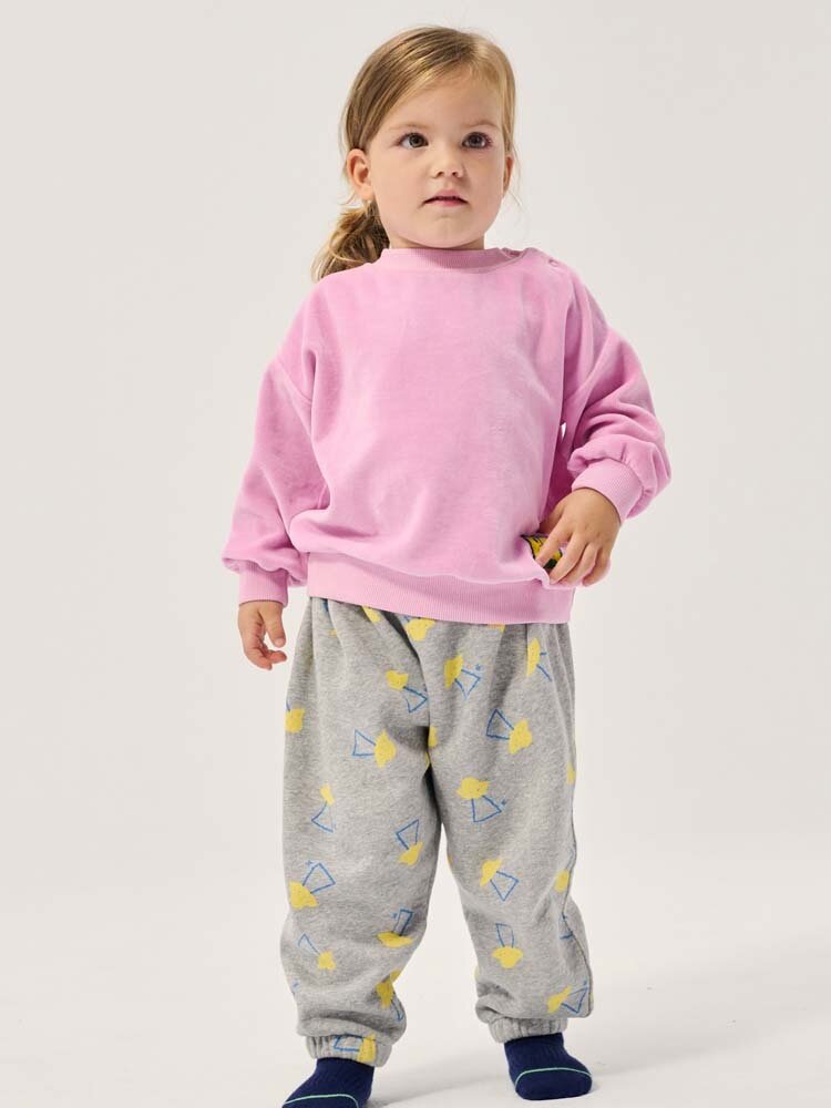 Bobo Choses Baby Booo Bo Choses Tag velvet sweatshirt