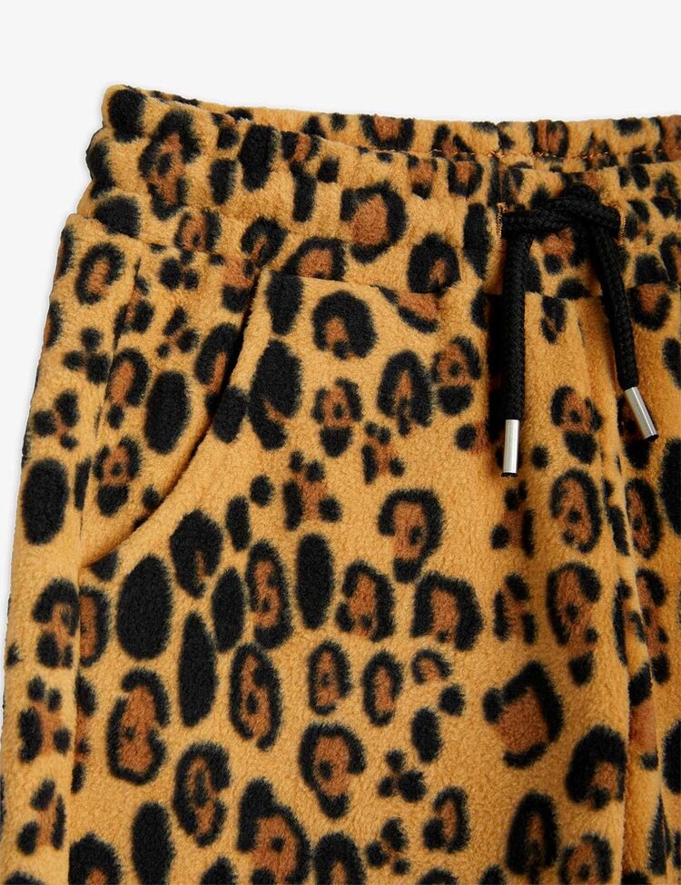 Mini Rodini Leopard fleece trousers