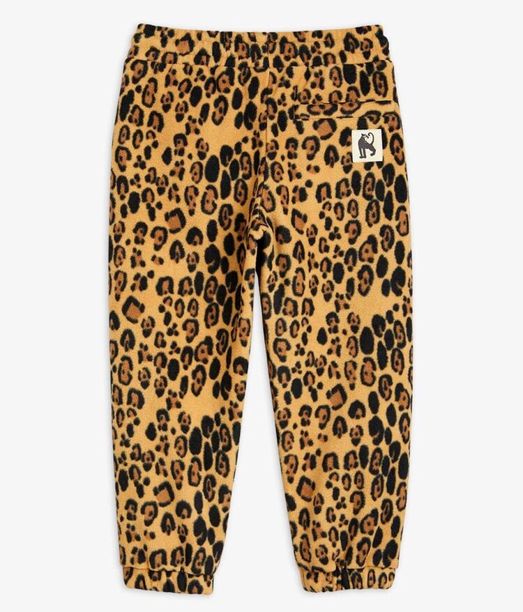 Mini Rodini Leopard fleece trousers