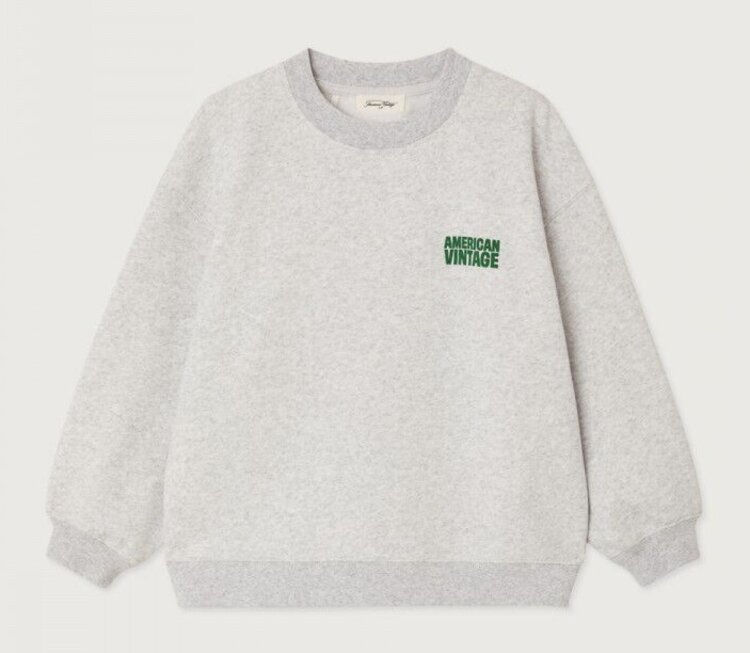 American Vintage BAPTOWN Sweats - Heather Grey