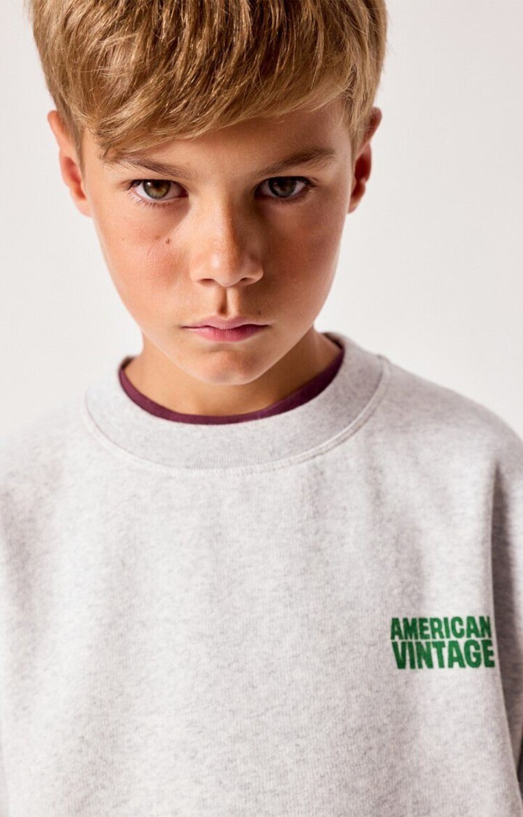 American Vintage BAPTOWN Sweats - Heather Grey