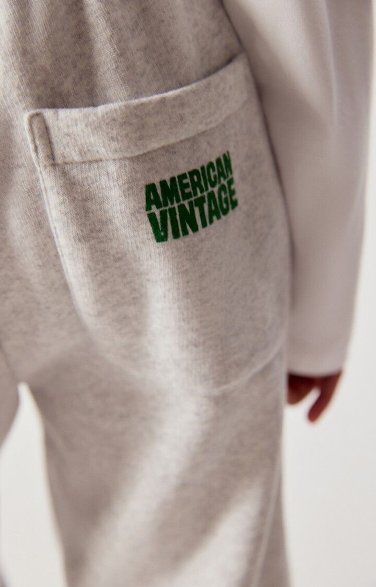American Vintage BAPTOWN Joggings - Grey Chinese