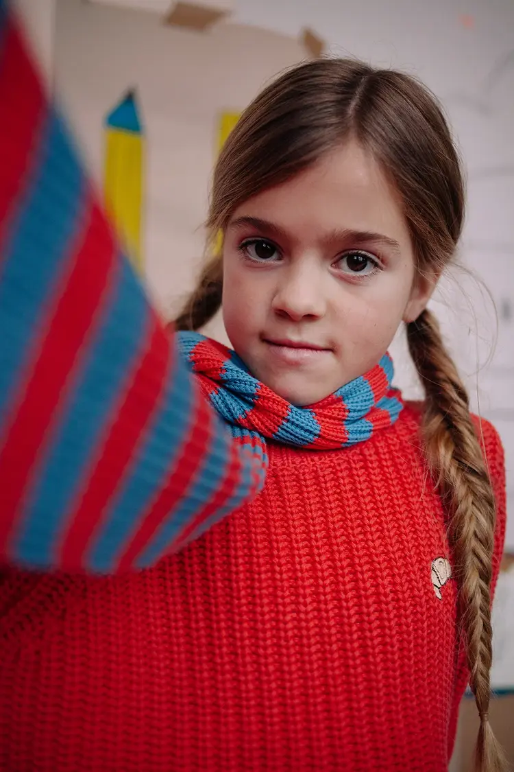 Sproet & Sprout Sweater - Cable Knit Red