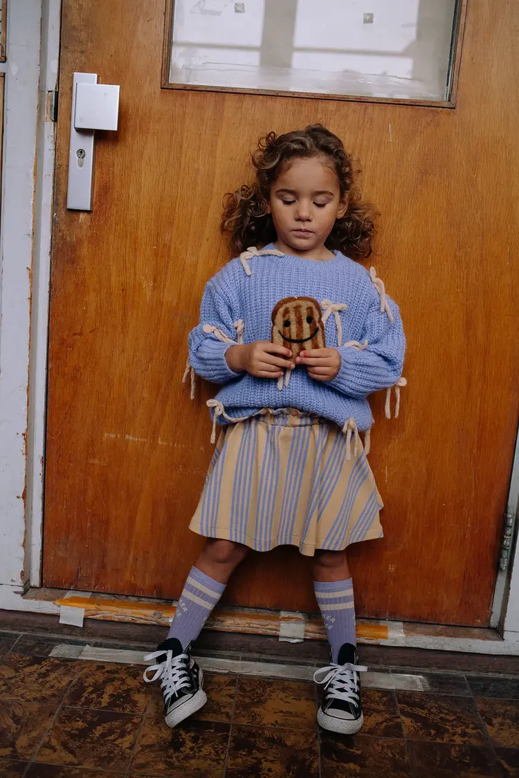 Sproet & Sprout Sweater - Bows Crayon Cloud