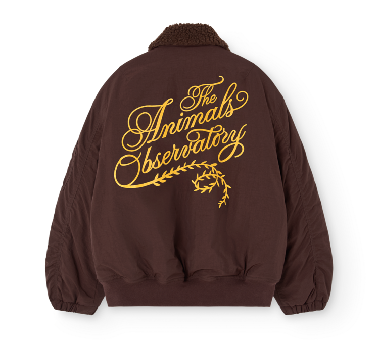 The Animal Observatory Homard Bomber Jacket - Dark Brown