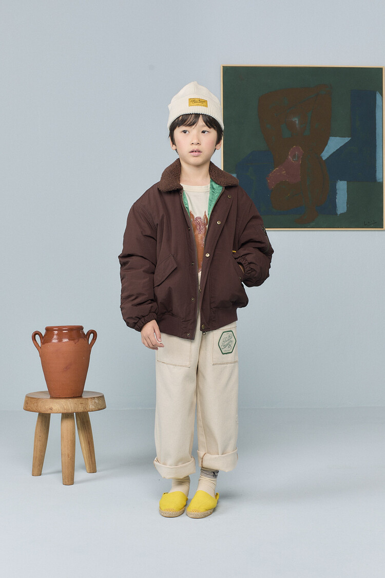 The Animal Observatory Homard Bomber Jacket - Dark Brown