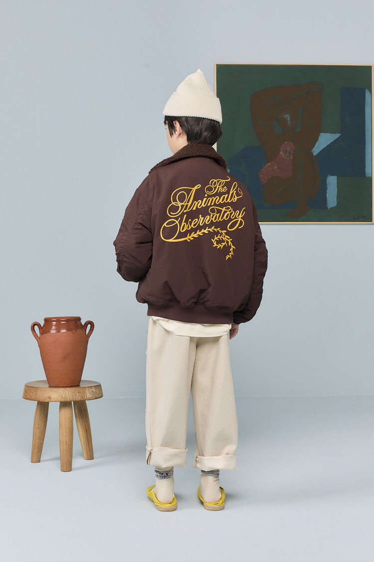 The Animal Observatory Homard Bomber Jacket - Dark Brown
