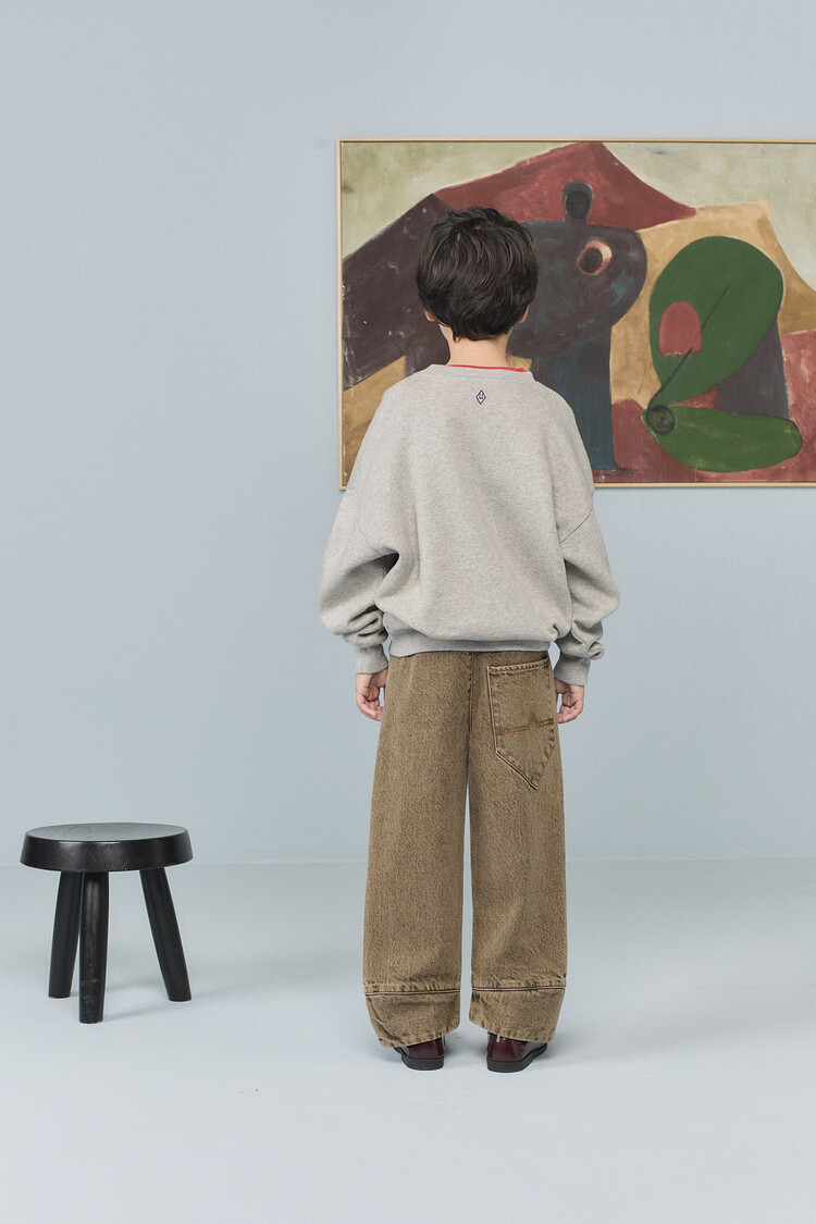 The Animal Observatory Killifish Warm Sweatshirt - Medium Gray Heather