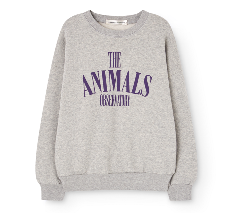The Animal Observatory Killifish Warm Sweatshirt - Medium Gray Heather