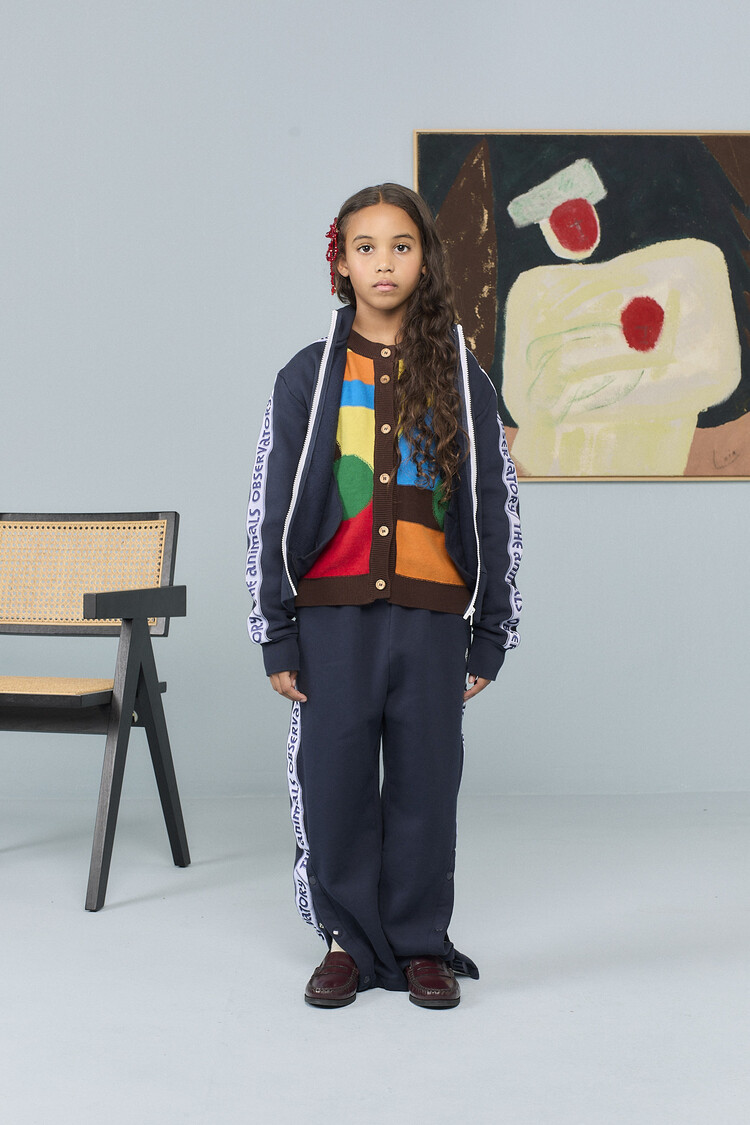 The Animal Observatory Zebra Track Jacket - Navy