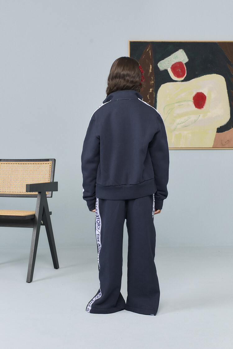 The Animal Observatory Zebra Track Jacket - Navy