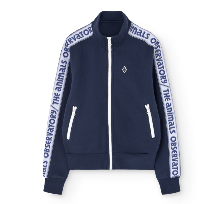 The Animal Observatory Zebra Track Jacket - Navy