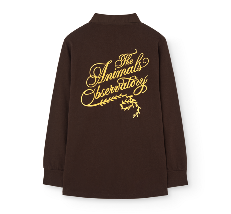 The Animal Observatory Eel Polo Shirt - Dark Brown