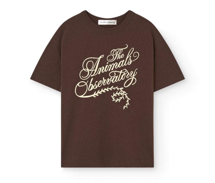 The Animal Observatory Dunker T-shirt - Dark Brown