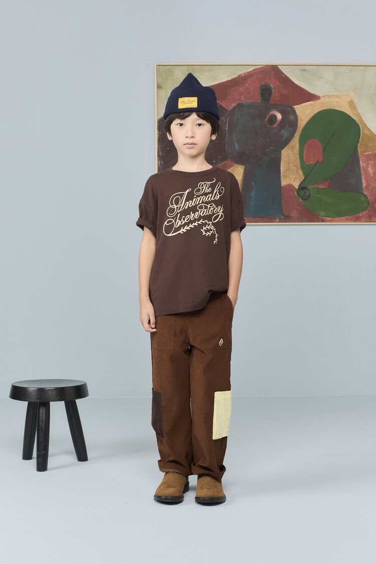 The Animal Observatory Dunker T-shirt - Dark Brown