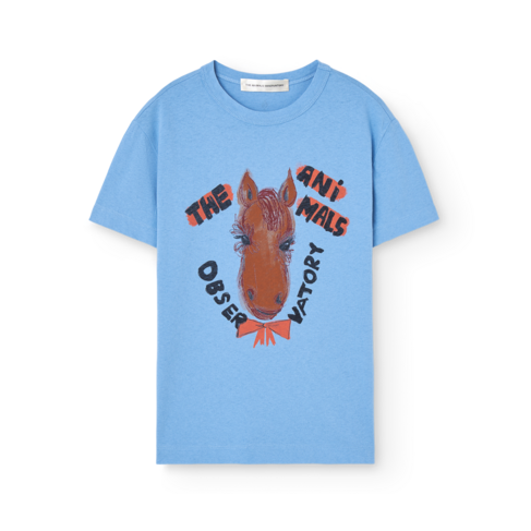 The Animal Observatory Rooster T-shirt - Dusty Blue