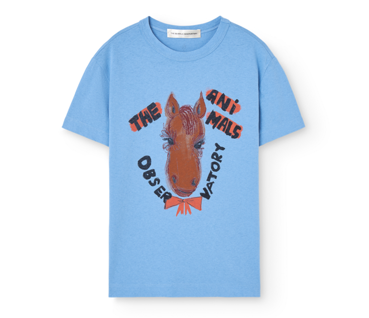 The Animal Observatory Rooster T-shirt - Dusty Blue
