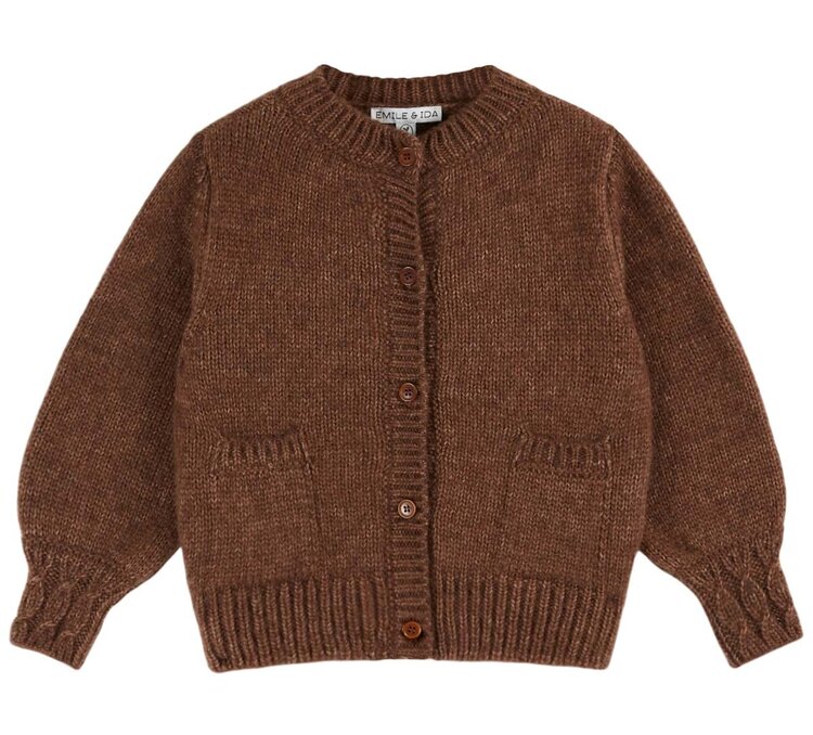Emile et Ida Cardigan Doudou - Brown