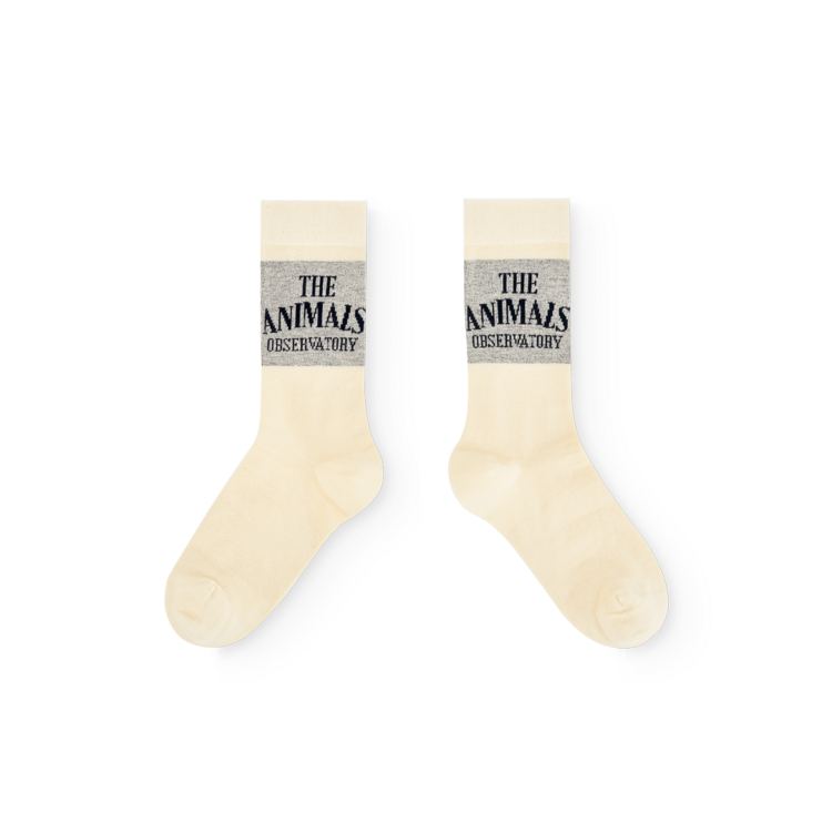 The Animal Observatory Snail Kid Socks - Raw White