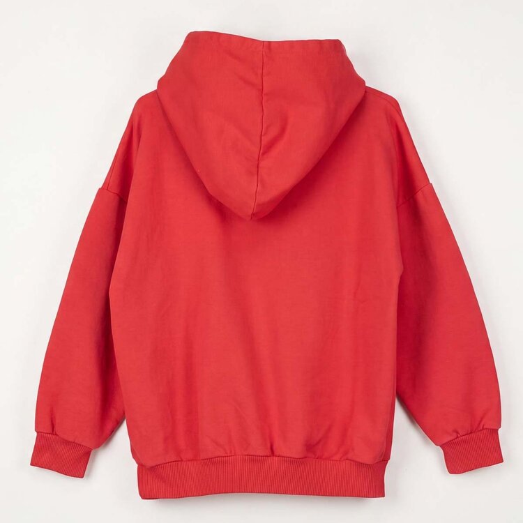 Lotiekids Hooded Sweatshirt Small Good Monster - Red