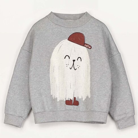 Lotiekids Sweatshirt Brushed Sweat Good Monster - Grey Melange