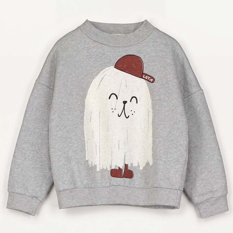 Lotiekids Sweatshirt Brushed Sweat Good Monster - Grey Melange