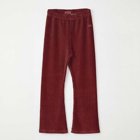 Lotiekids Flared Pants LOTIE embroidery - Washed Brown