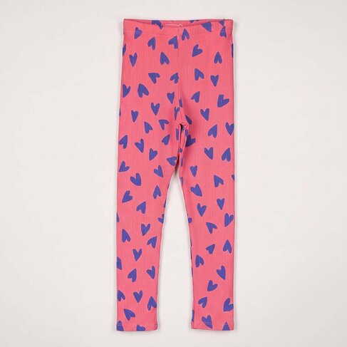 Lotiekids Leggings HEARTS all over - Pink Lemonade