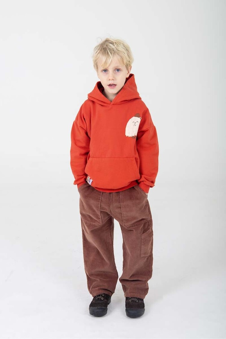 Lotiekids Hooded Sweatshirt Small Good Monster - Red